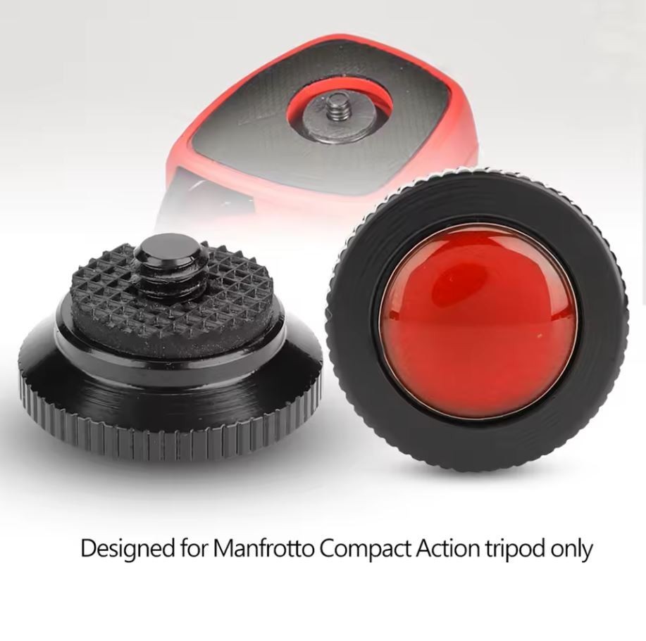 Round Quick Release plate for Manfrotto Compact Action Tripod QR Plate