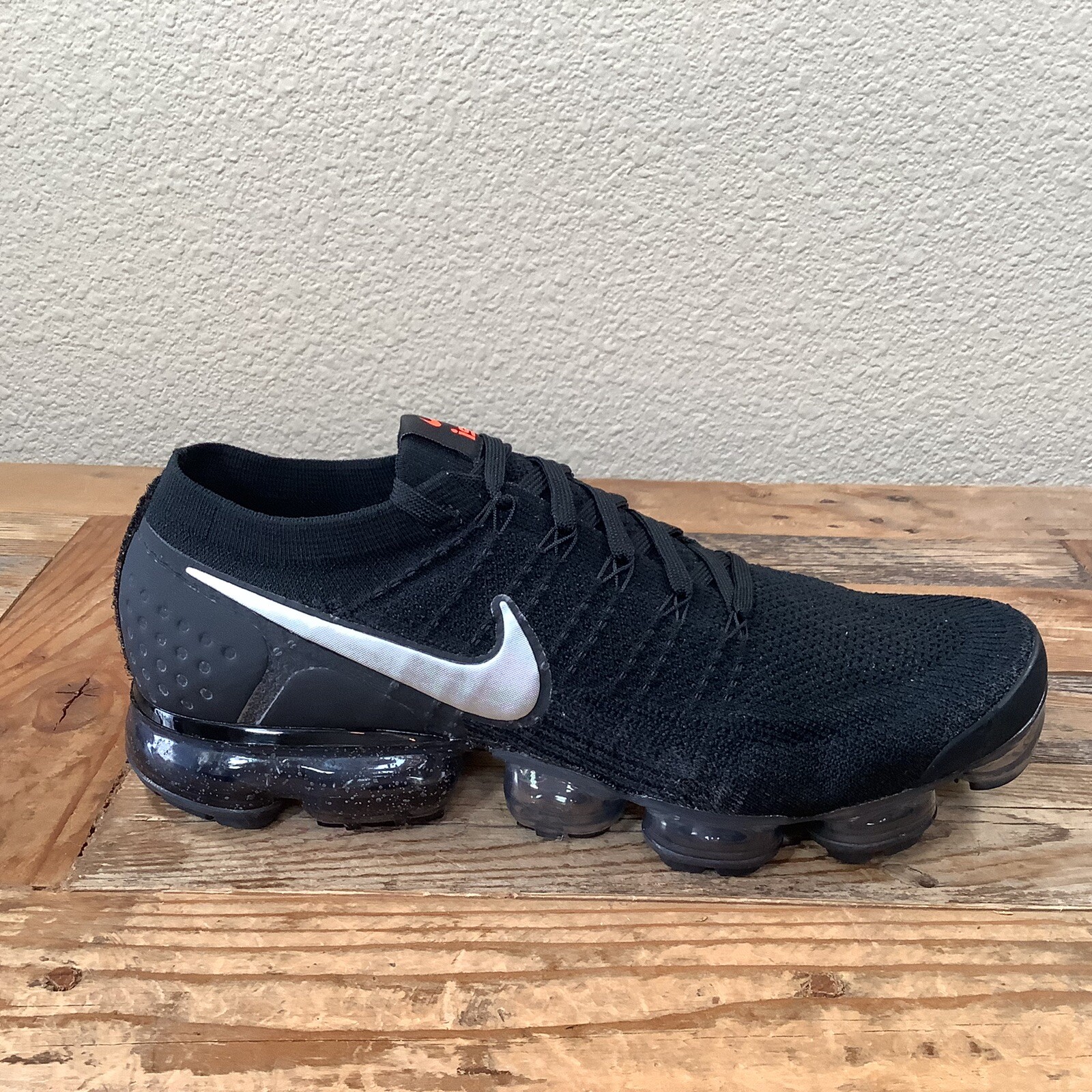 New Nike Vapormax Flyknit Gator ISPA "Silver" Black Mens 5 Womens 6.5 AR8557-001