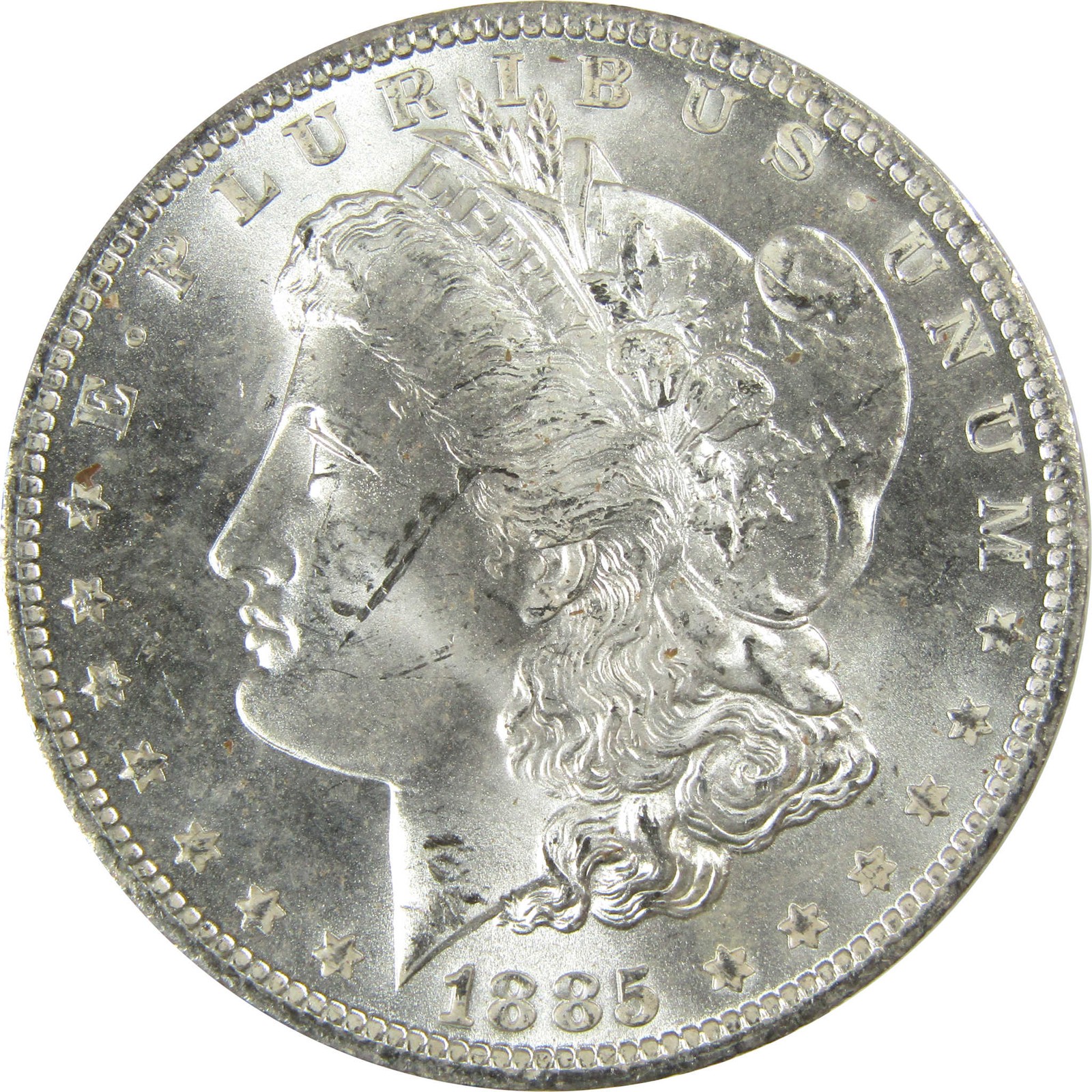 1885 O Morgan Silver Dollar Uncirculated Mint State $1 Coin SKU:I27465