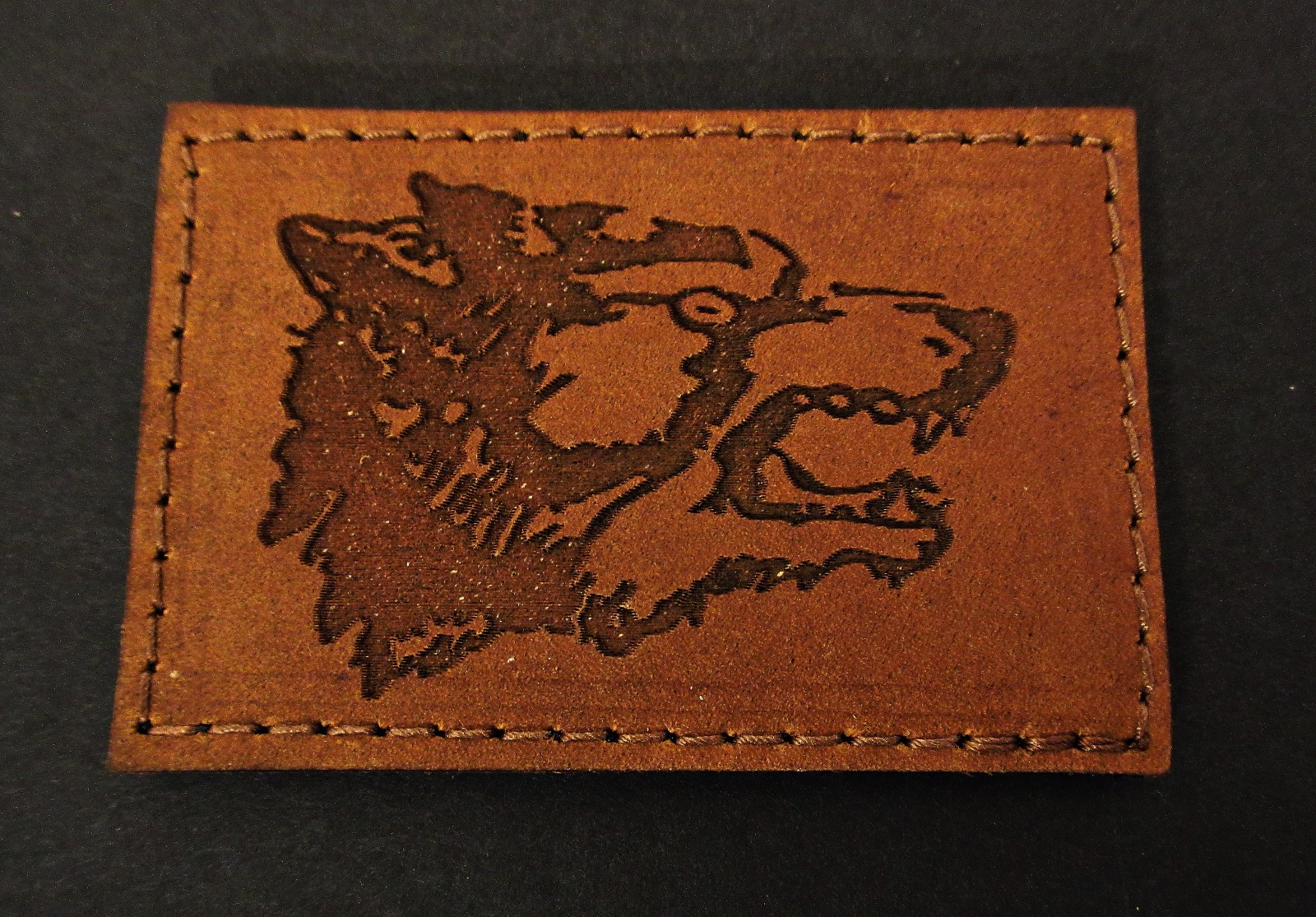 FORWARD OBSERVATIONS GROUP FOG x BALD BROS WOLF FORTY LEATHER PATCH WOLF 40