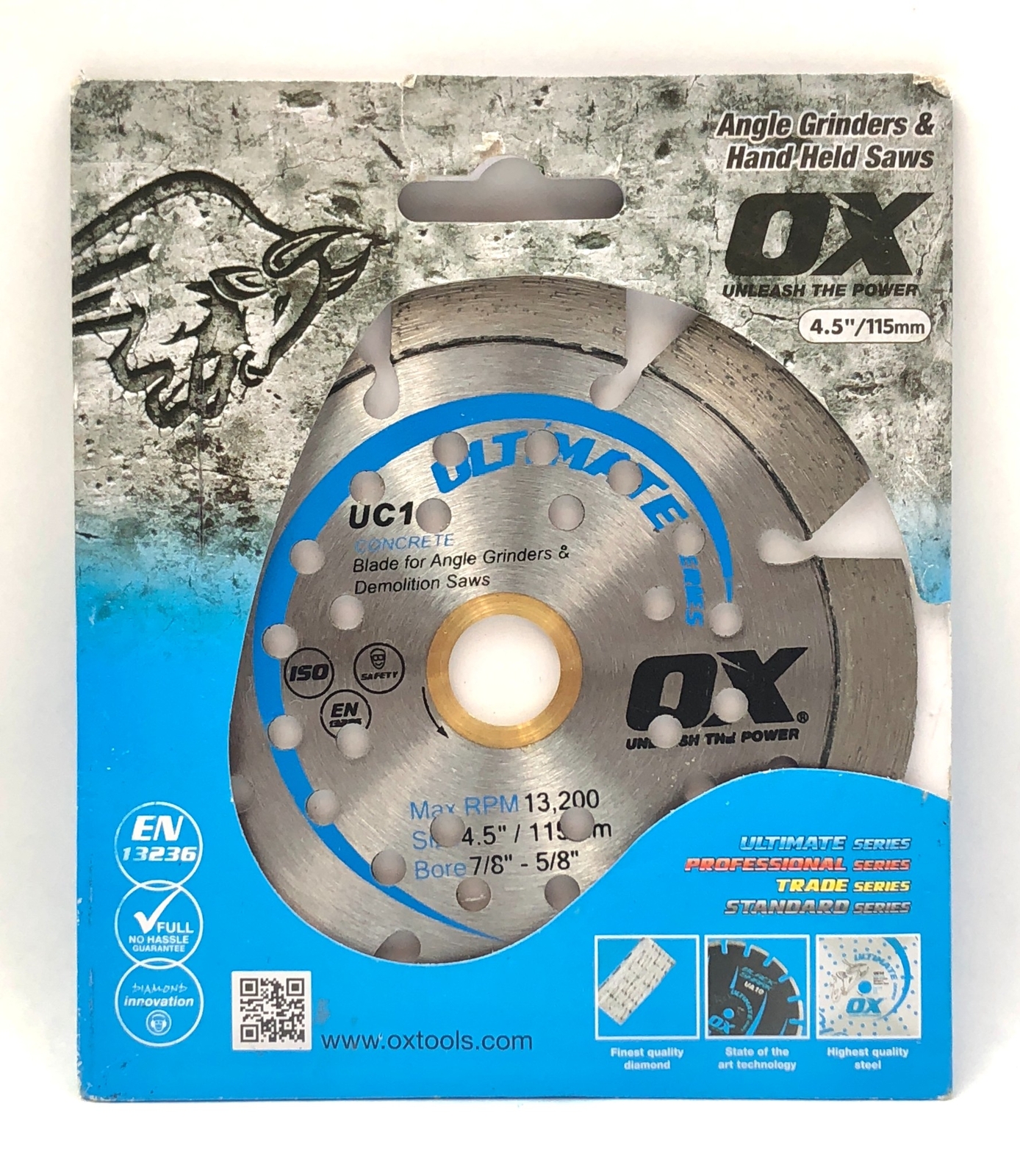 OX Tools Diamond Blade Ultimate Concrete Segmented 4.5 inch OX-UC10-4.5