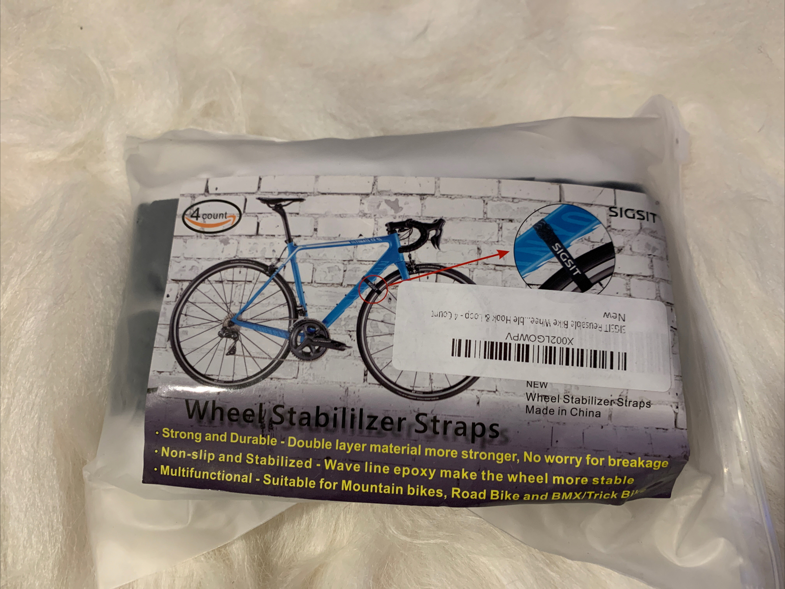 Sigsit Wheel Stabilizer Straps - 2 pairs, 4 ct