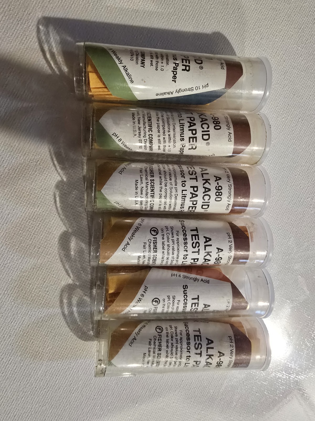 Vintage Fisher Scientific Alkacid Test Paper Set – Lot of 5