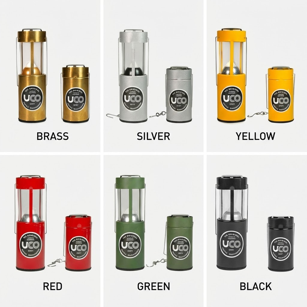 UCO Candle Lantern Camping Survival Bushcraft Light 9h Burn 20 Lumens Korea New