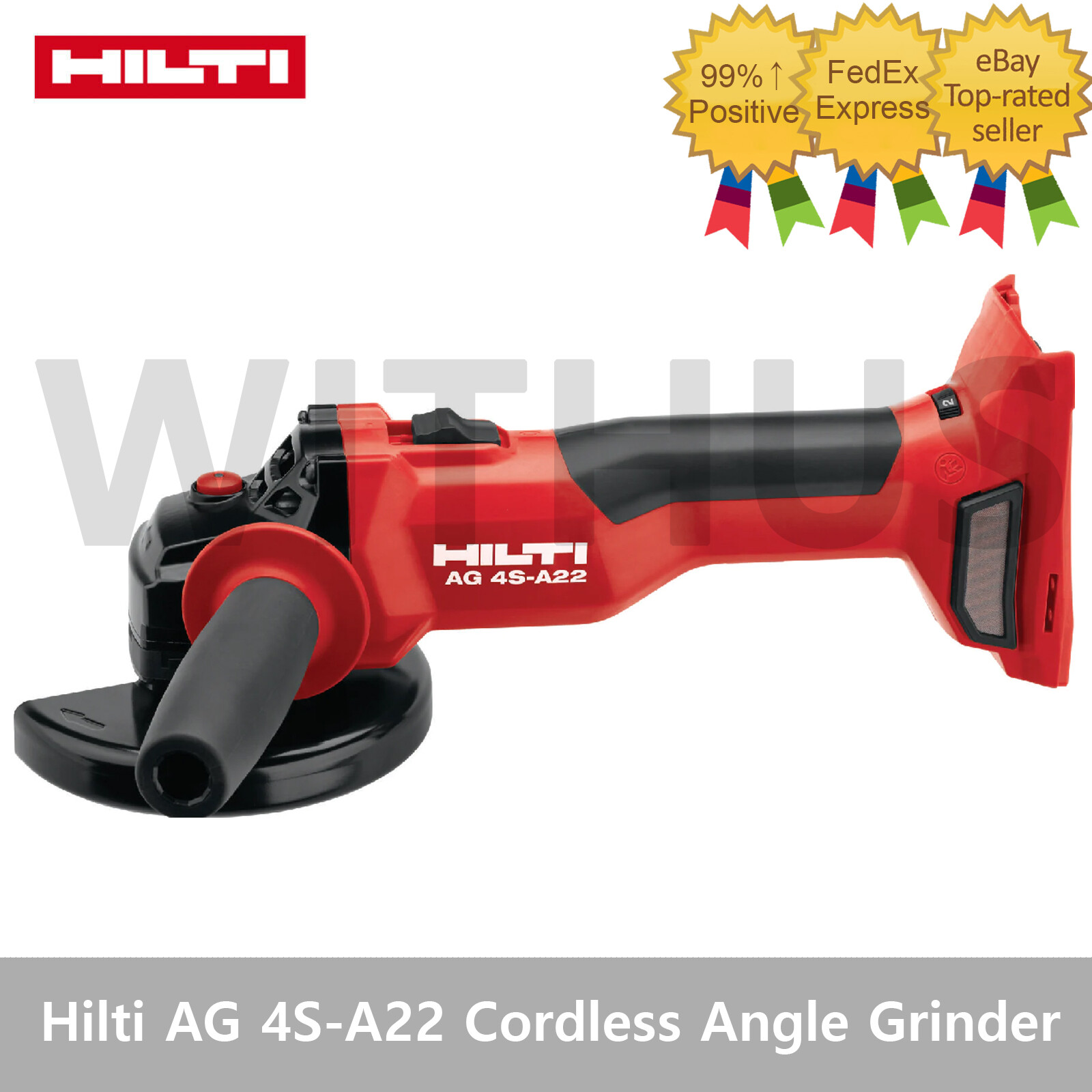 Hilti AG 4S-A22 (100) Cordless Brushless Angle Grinder Bare Tool 22V Bulk Pack *
