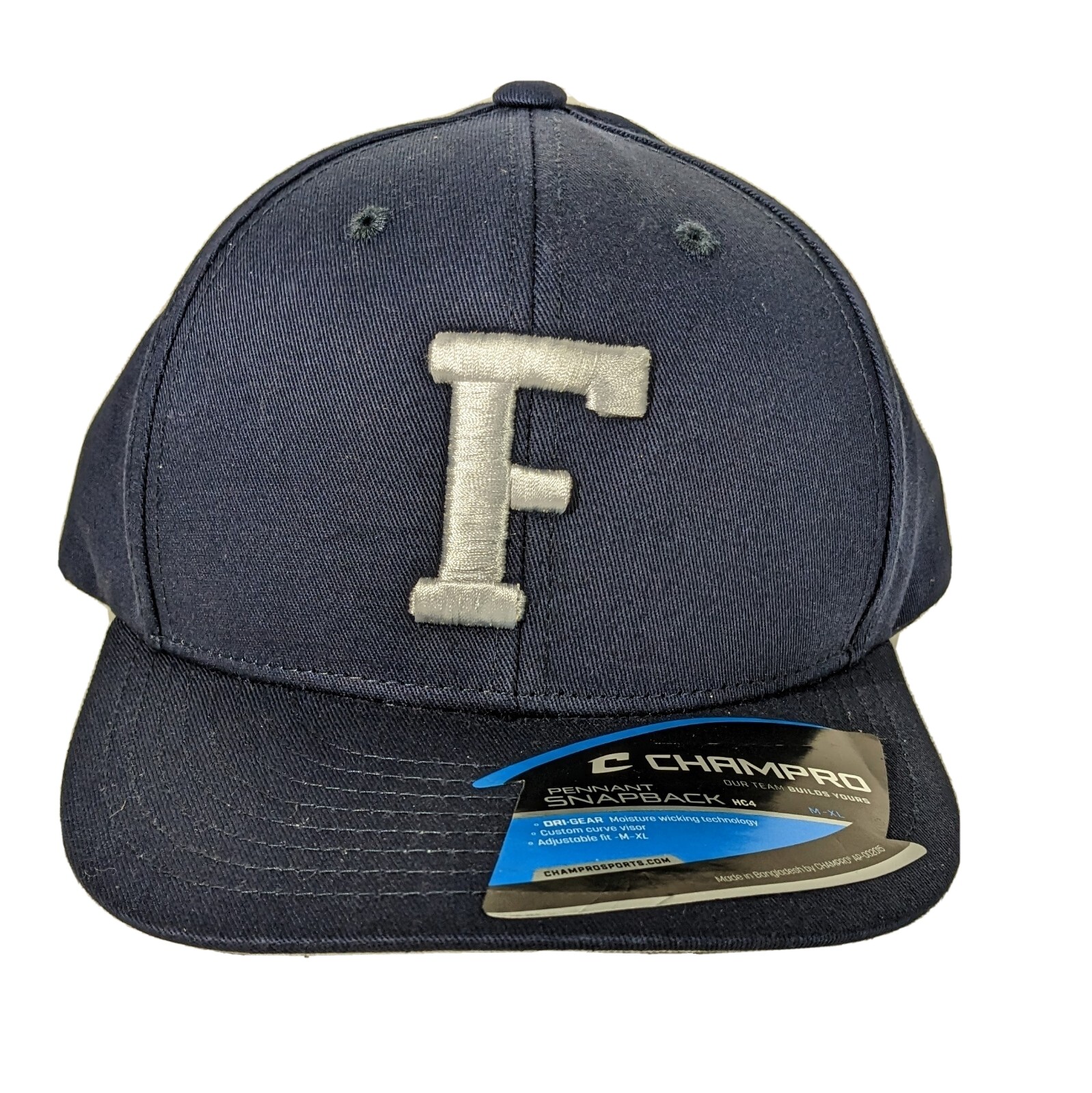 Navy Blue Hat with F Logo Snapback Medium - XL