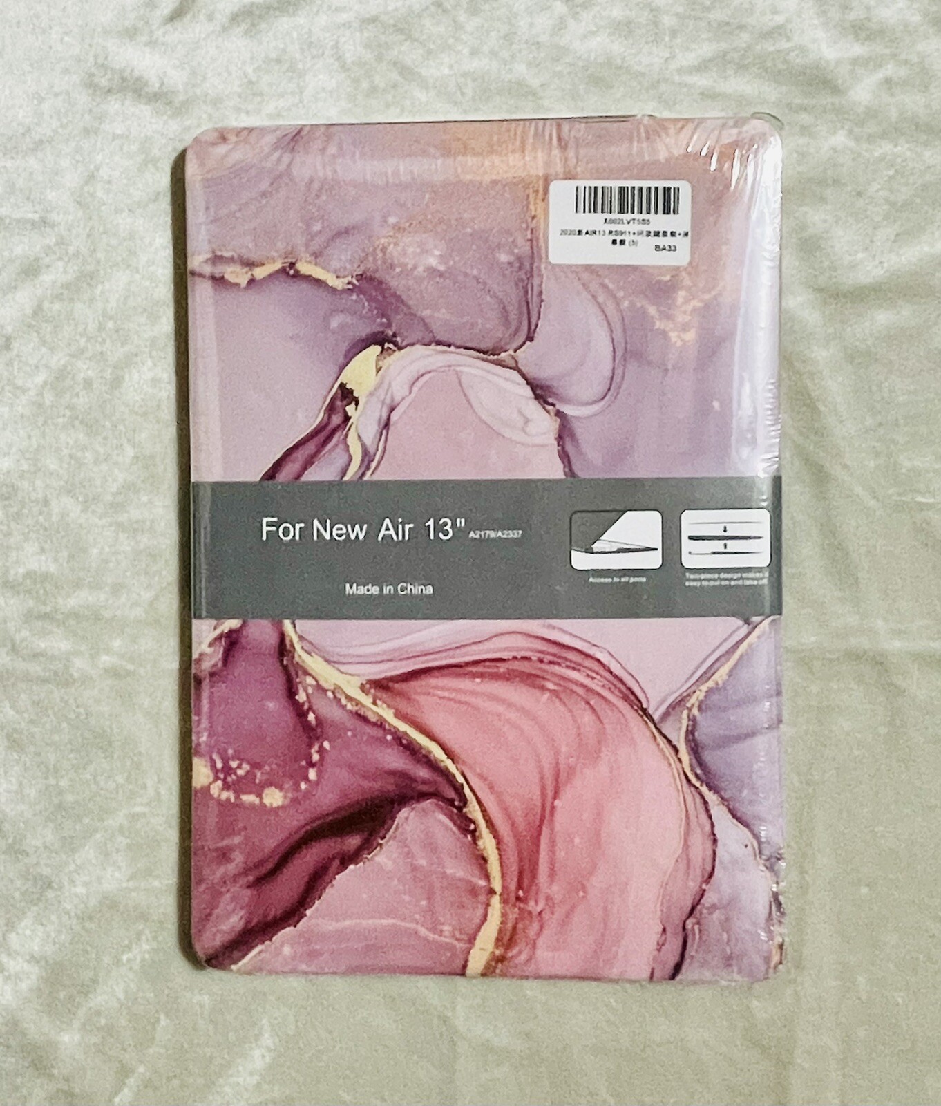 Hard Shell Case For MacBook New Air 13" Cover Protector A2179 A2337 Lilac Gold