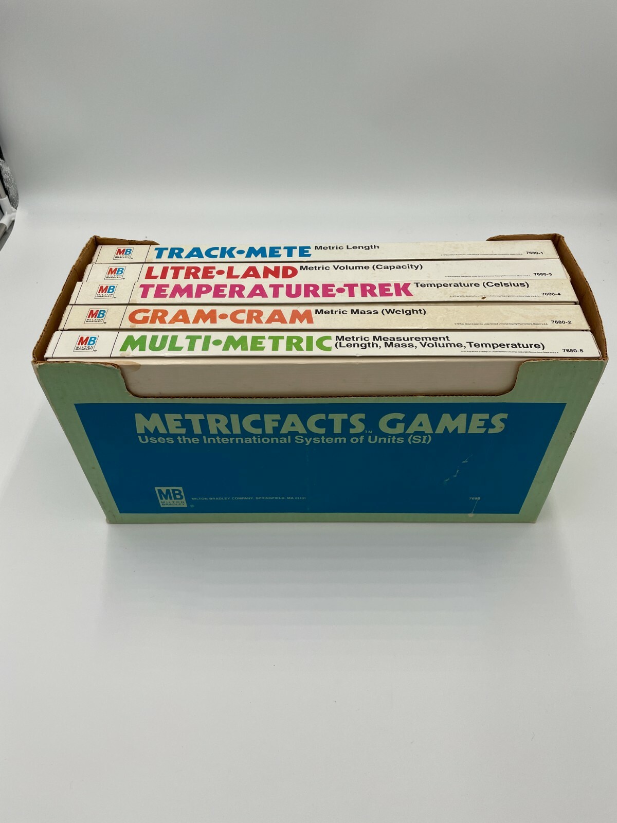 Milton Bradley Metricfacts Game Educational Metric SI Vintage 1976 Homeschool