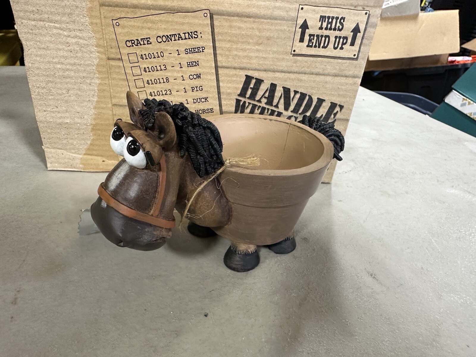 Innovations Good Homes Wanted Flower Planter Horse C36 #4