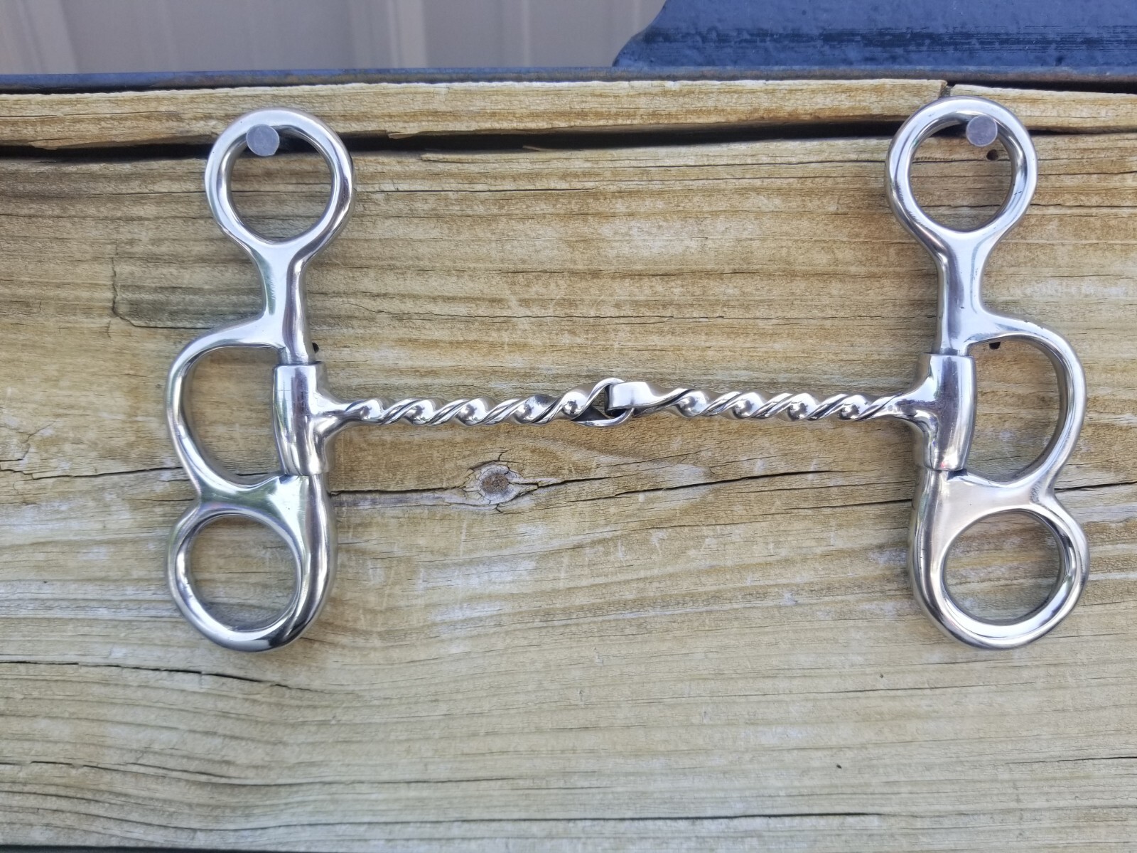 5" Twisted Square Mouth Snaffle Butterfly Bit
