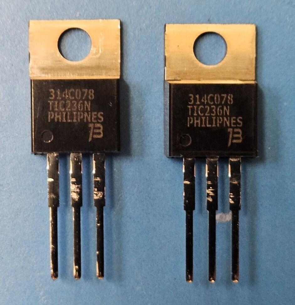 (5pcs) TIC236N Bourns 4 Quadrant Logic Level TRIAC, 800V, 12A, TO-220AB
