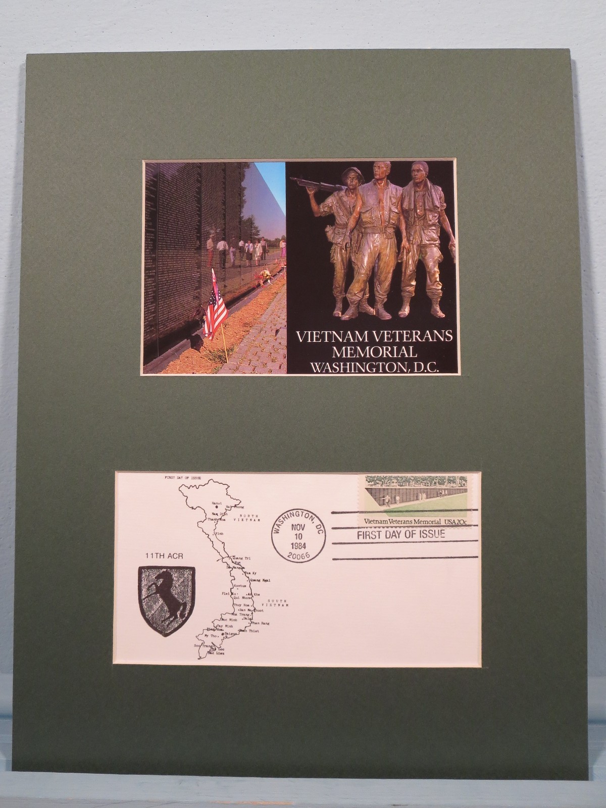 The I1th Armored Cavalry Regiment & Vietnam Veterans Memorial & First Day Cover