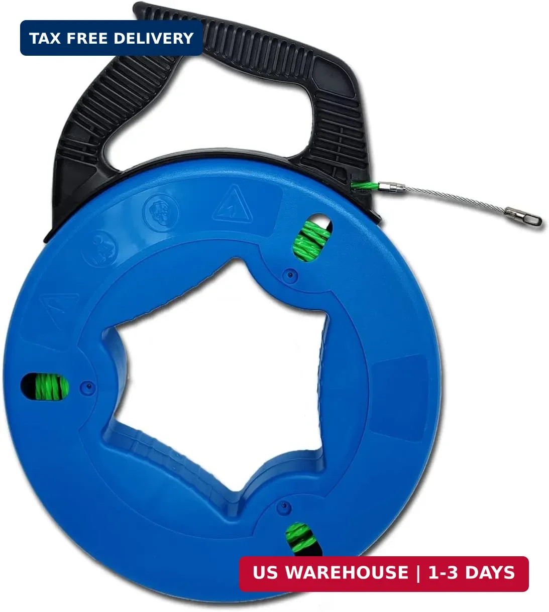 fish tape wire puller 82FT Professional Flexible Wire Rodding Guide Kit for Elec