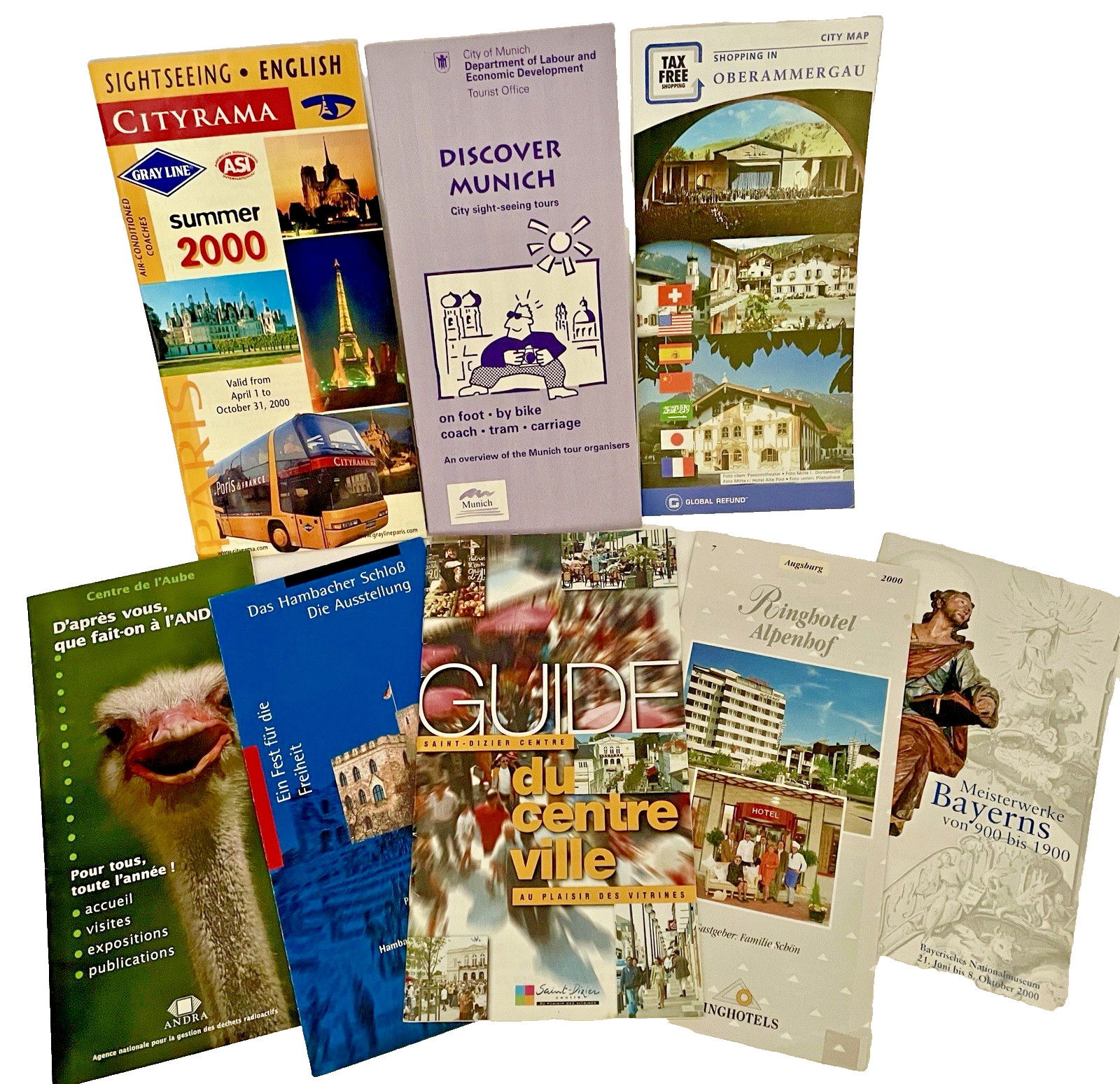 Collectable Tour Guides / Site seeing pamphlets - Various European Cities. V.G.