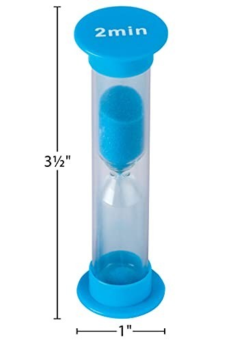 Sand Timer 2 Minute 4 Pack Plastic Timer Classroom Teaching Activity Countdown