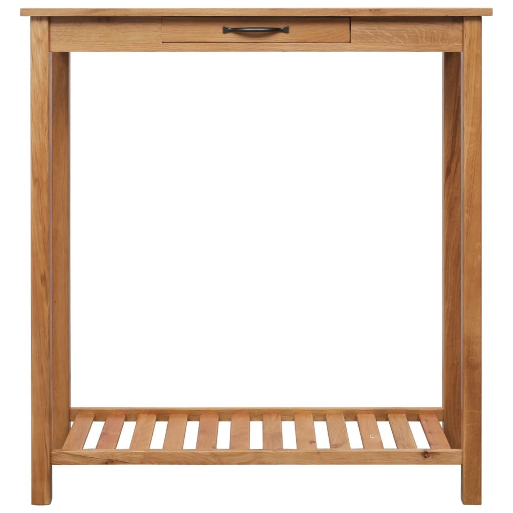 Bar Set Natural Brown Solid Oak Wood, MDF with Oak Veneer Standard