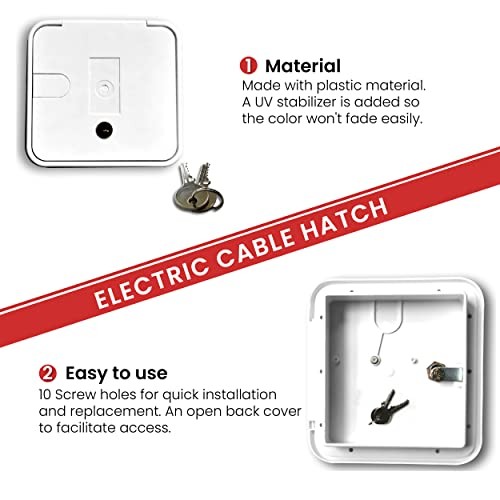 | RV Electrical Cable Hatch Lock with Key | RV Cable Hatch Lock with Key | RV