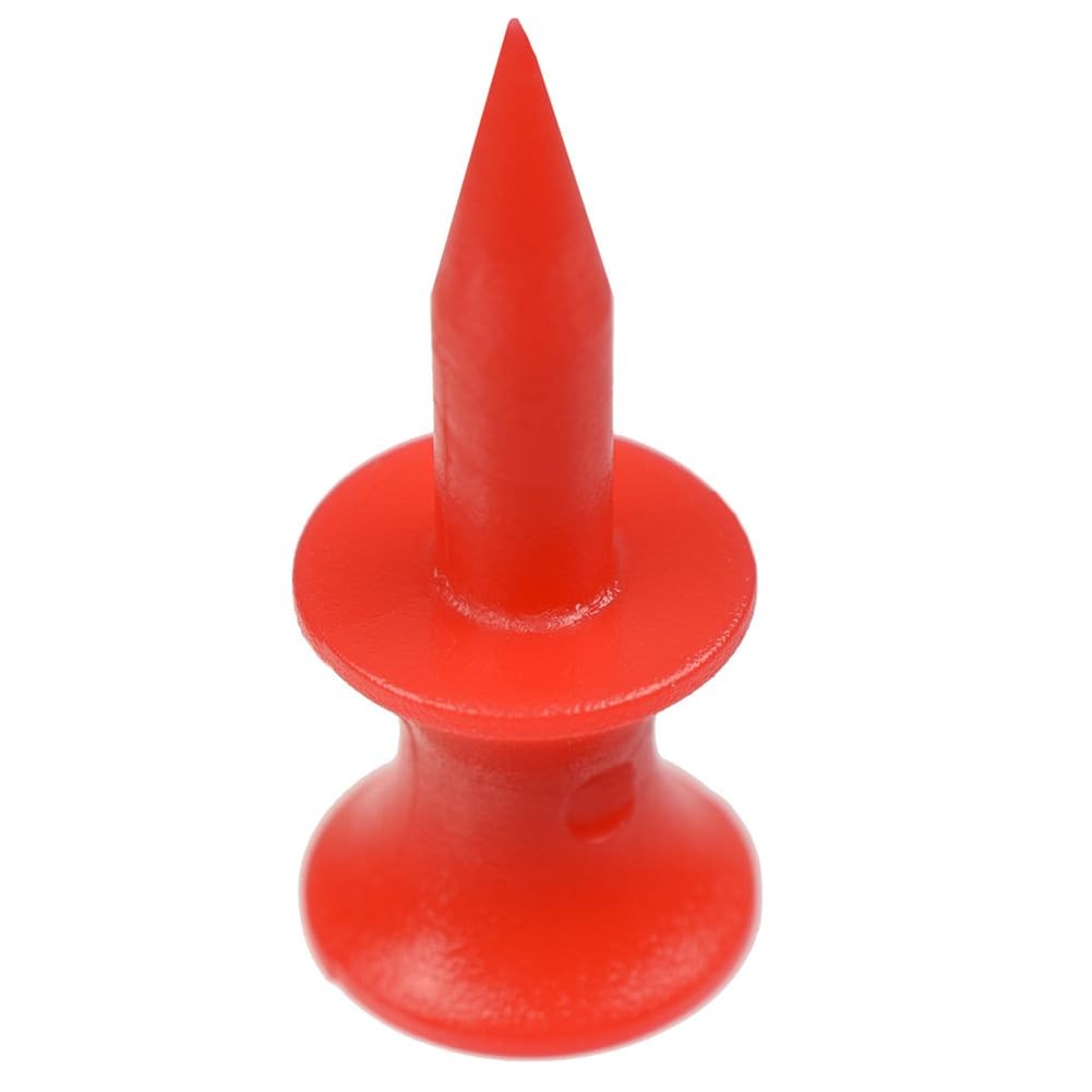 100 Pcs Red Plastic Step Down Golf Tees 30mm Short Castle Golf Tees for Practice