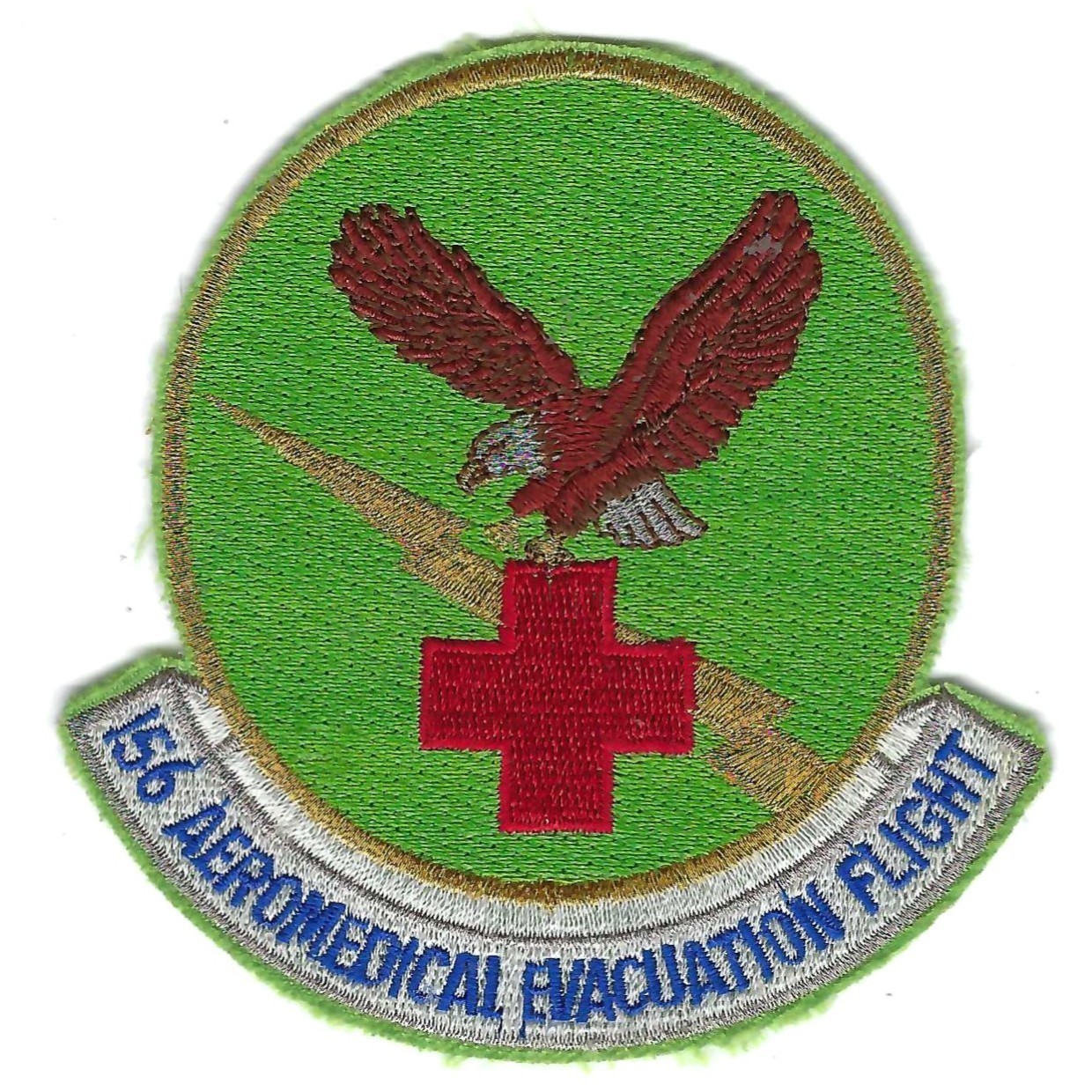 ORIGINAL 80's or 90's 156 AEROMED EVAC FLIGHT  patch