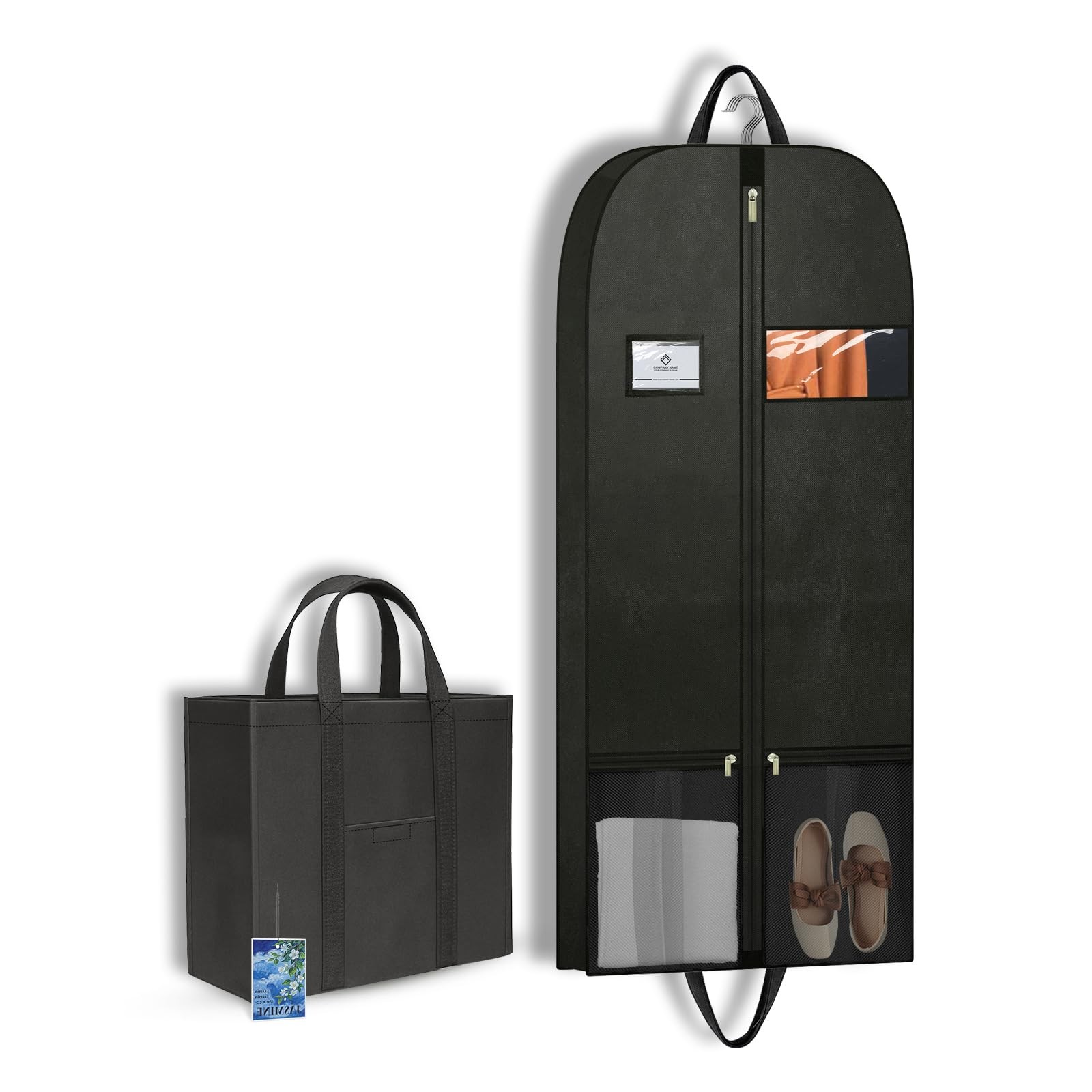 Large Clothing Storage Bags for Hanging Clothes, Heavy Duty Breathable Garmen...