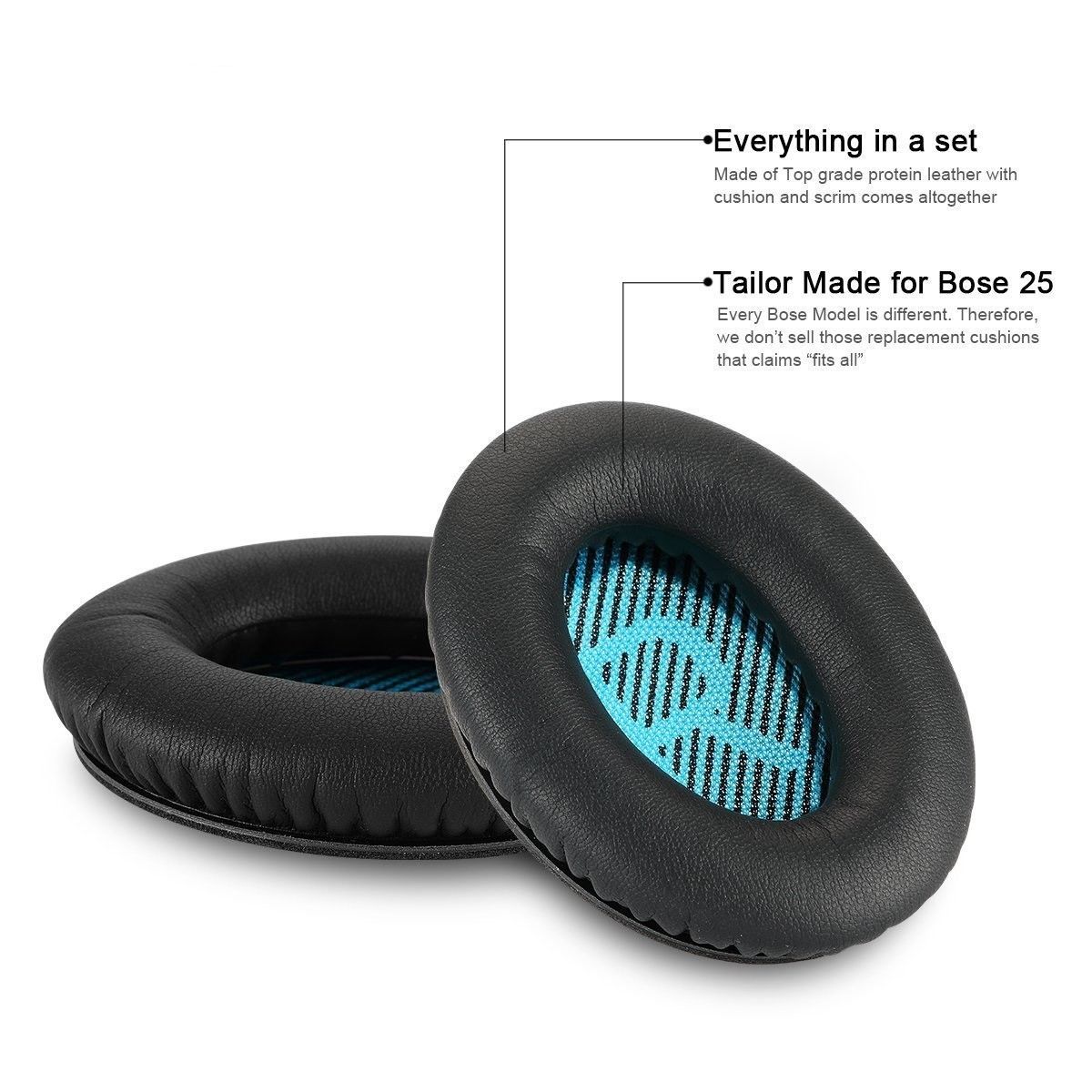 Replacement Ear Pads for Bose Headphone QC15 QC25 AE2 AE2i First Class Package!