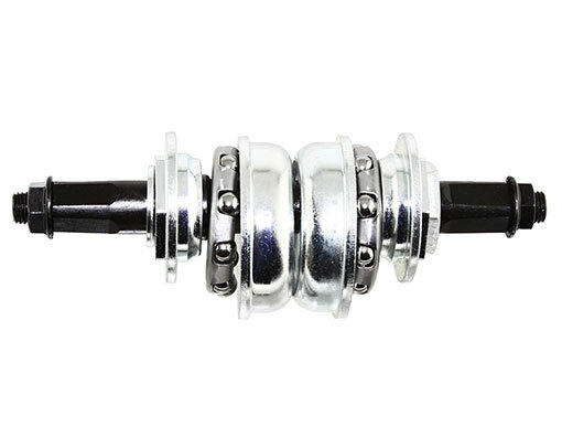ABSOLUTE 136MM LONG BOTTOM BRACKET CONVERSION KIT SET 1PC TO 3PC CRANK IN CHROME