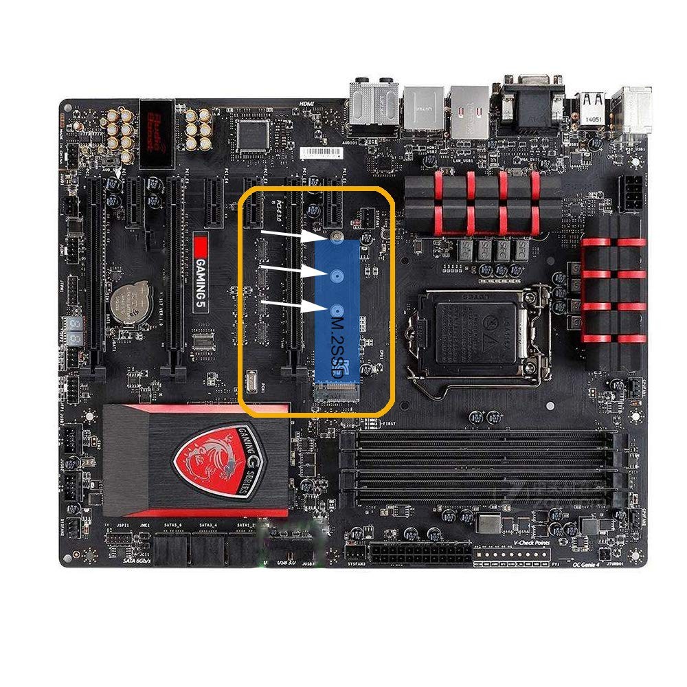 m2 2280ssd Screws Kit,PCIe NVMe M.2 SSD Mounting