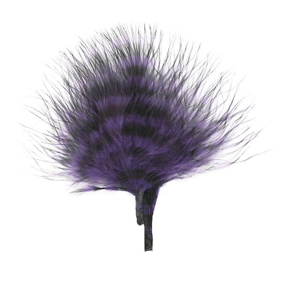 Montana Fly Company Barred Marabou - 1/8 oz. (Purple/Barred Black)