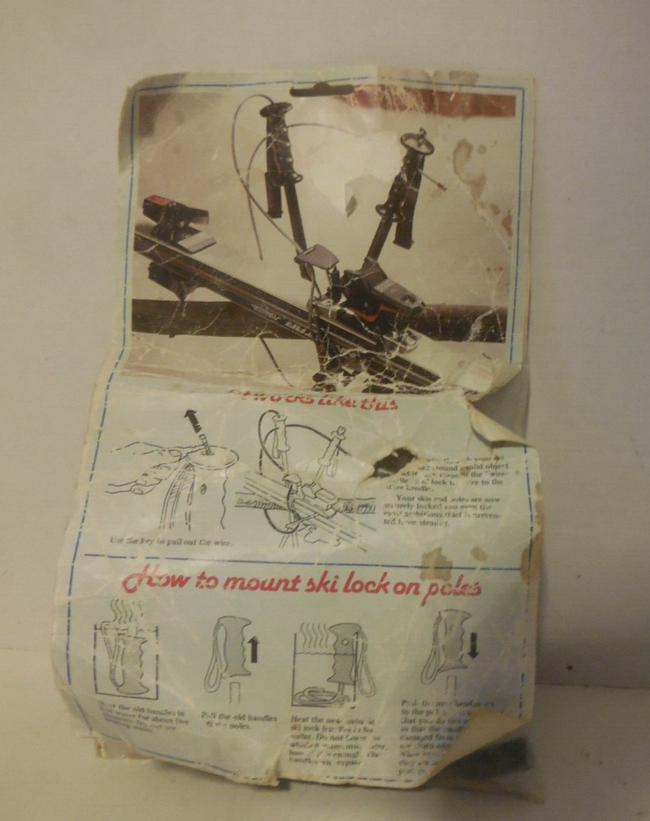The Invisible Ski Lock New in the Package