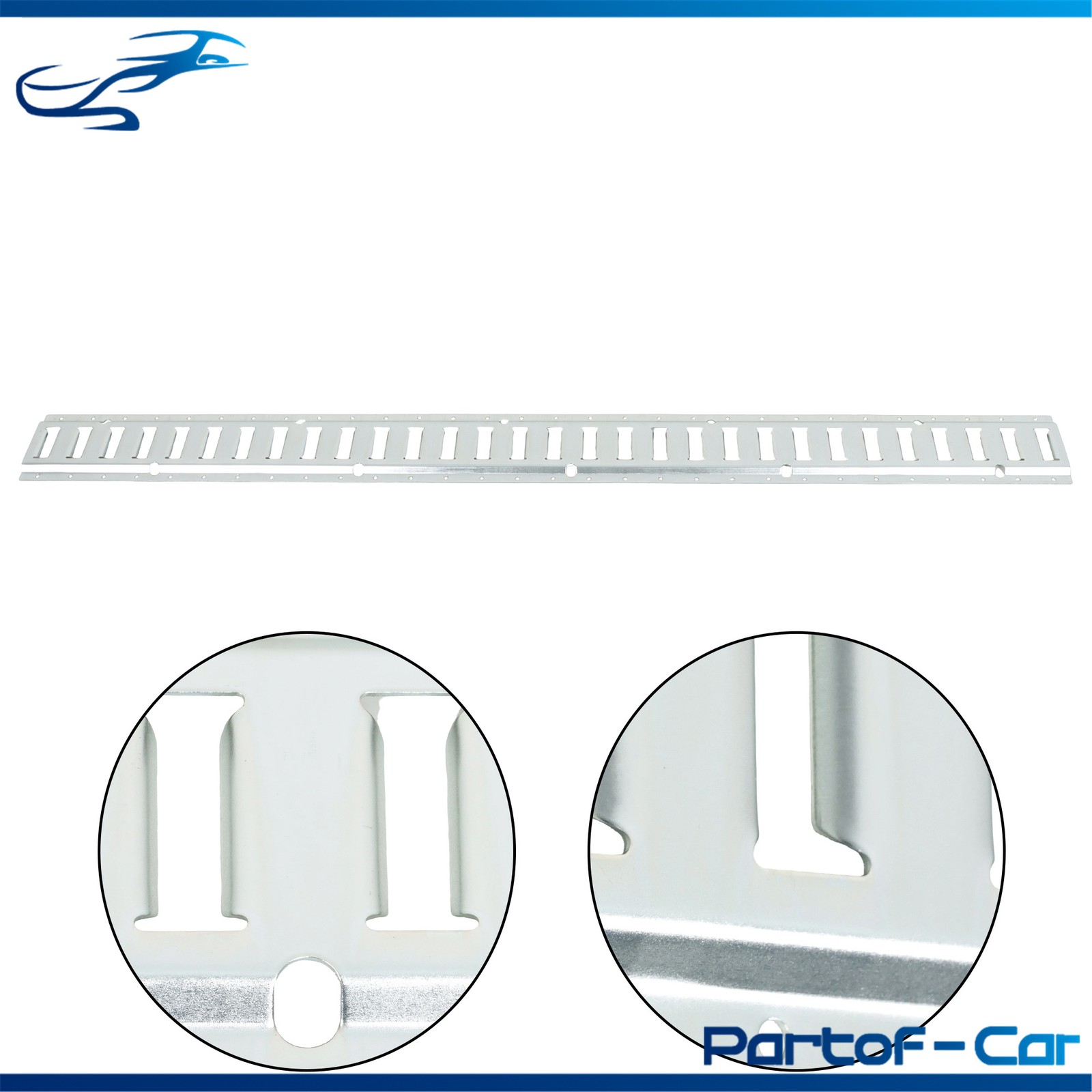 10 Pieces 5' E Track Rail, Galvanized Silver Horizontal Cargo Tie Down Steel