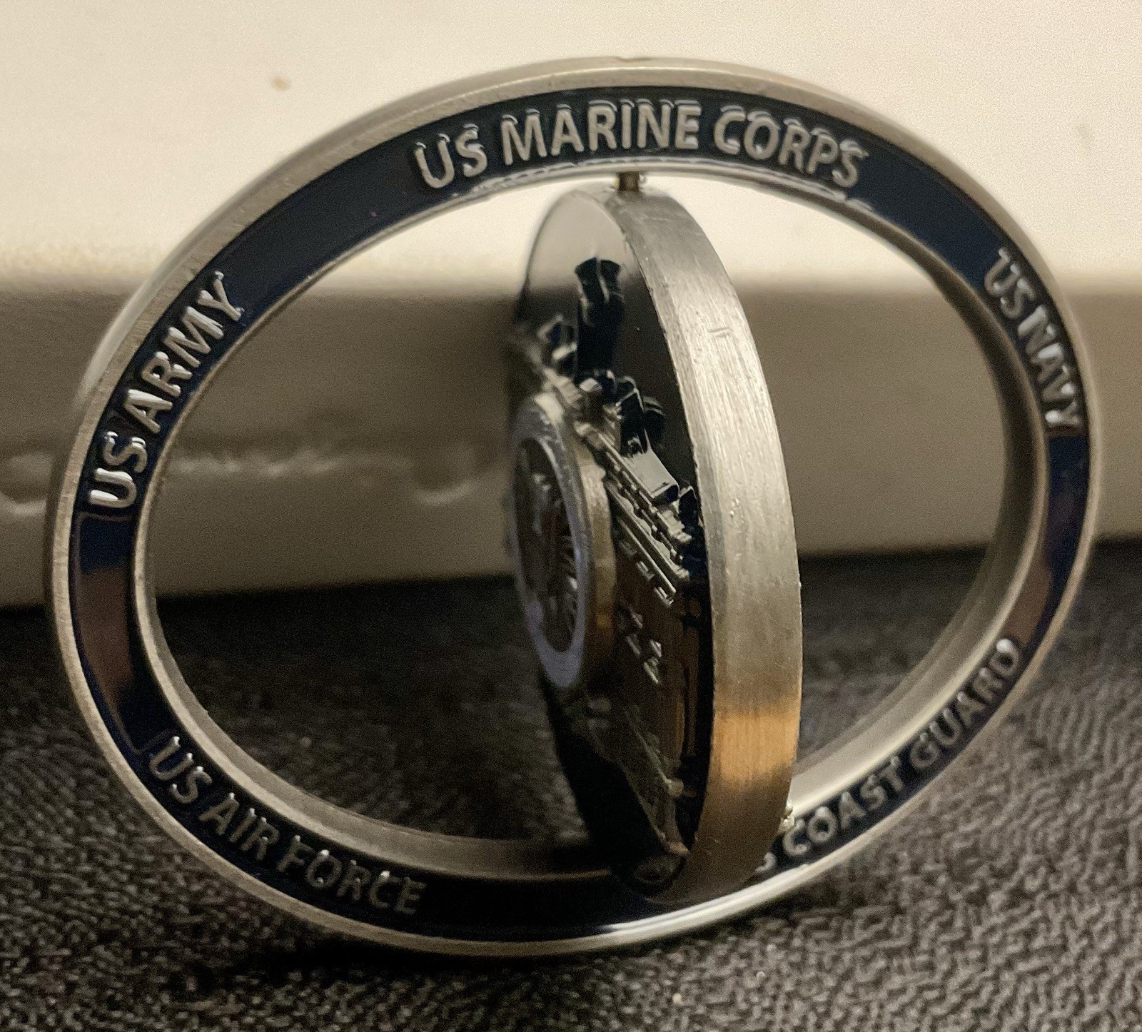 White House Military Office WHMO Spinner Challenge Coin 2.5 INCHES