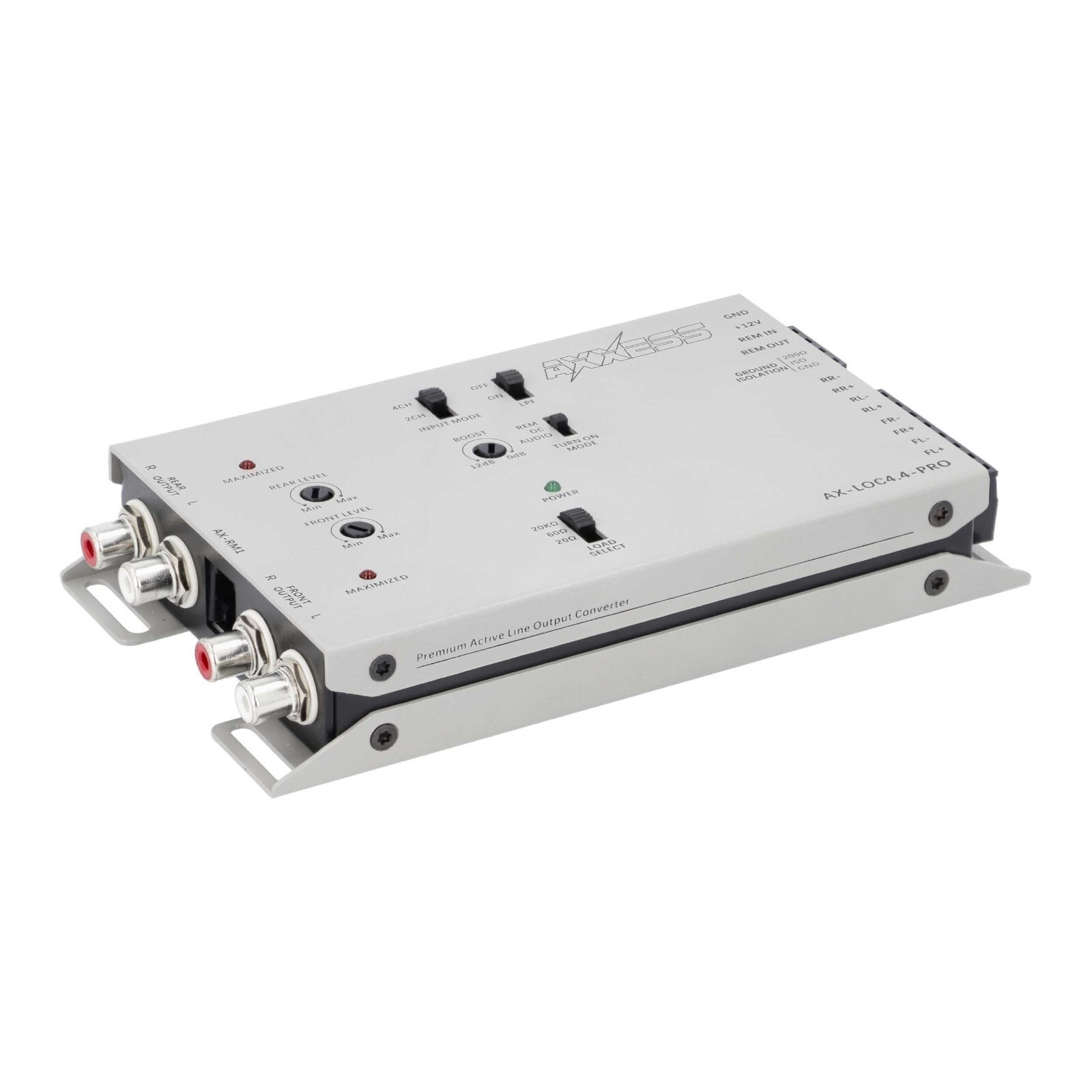 Axxess AX-LOC4.4-PRO 4CH Active Line Output Converter with Bass Boost