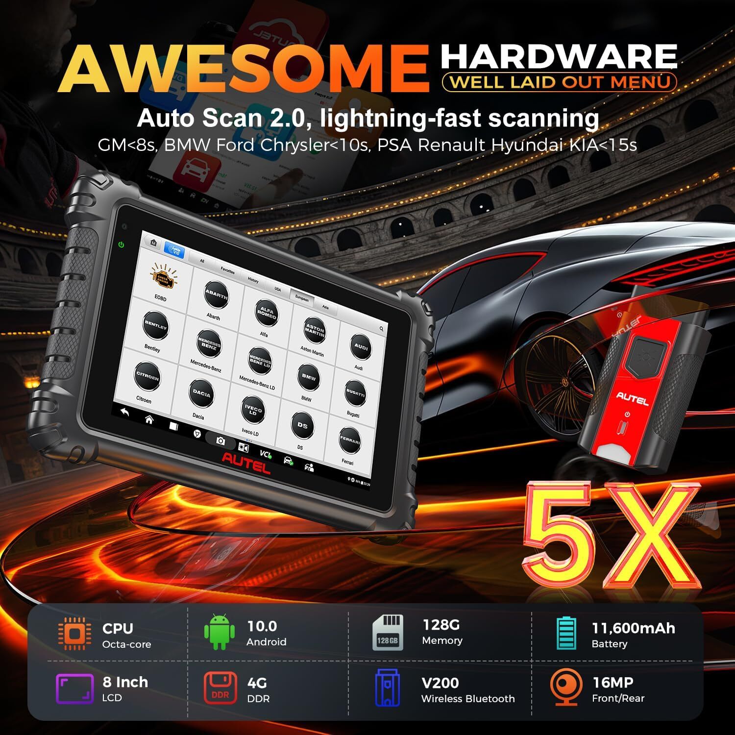 2026 Autel MaxiSYS MS906 Pro ECU Coding Full System Diagnostic Scanner MK906 PRO