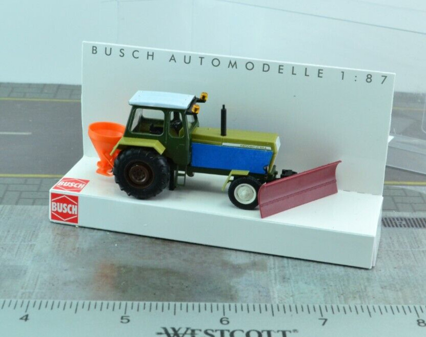 Busch 42822 Fortschritt ZT 300 Agricultural Tractor w/ Snow Plow 1:87 HO Scale