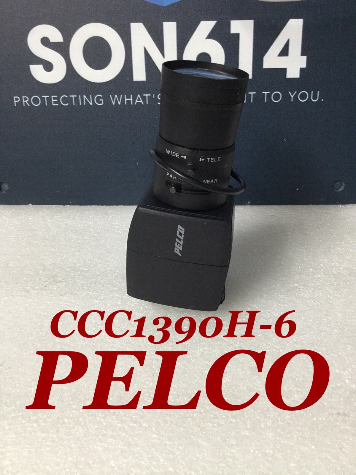 PELCO CCC1390H-6 CCTV Color Camera W/ 530TVL 5-50mm WDR OSD D/N DSP NTSC Tested!
