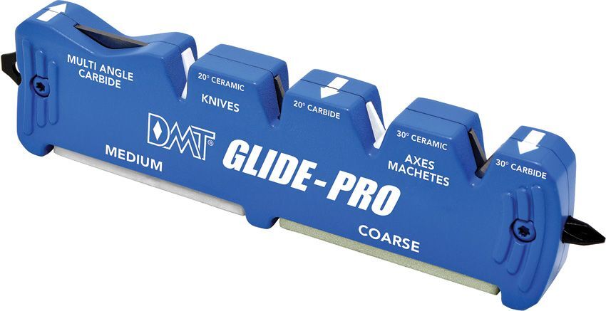 DMT Glide Pro Blue Multi-Function Pocket Knife Ceramic Sharpener Tool - 20179