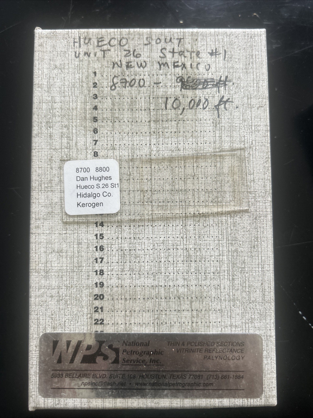 26 New Mexico Microscope Slides
