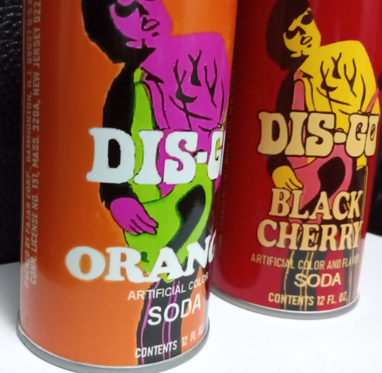 Replica SET Dis-Go ORANGE & BLACK CHERRY Disco era SODA POP Can DAJAR Guitar Roc