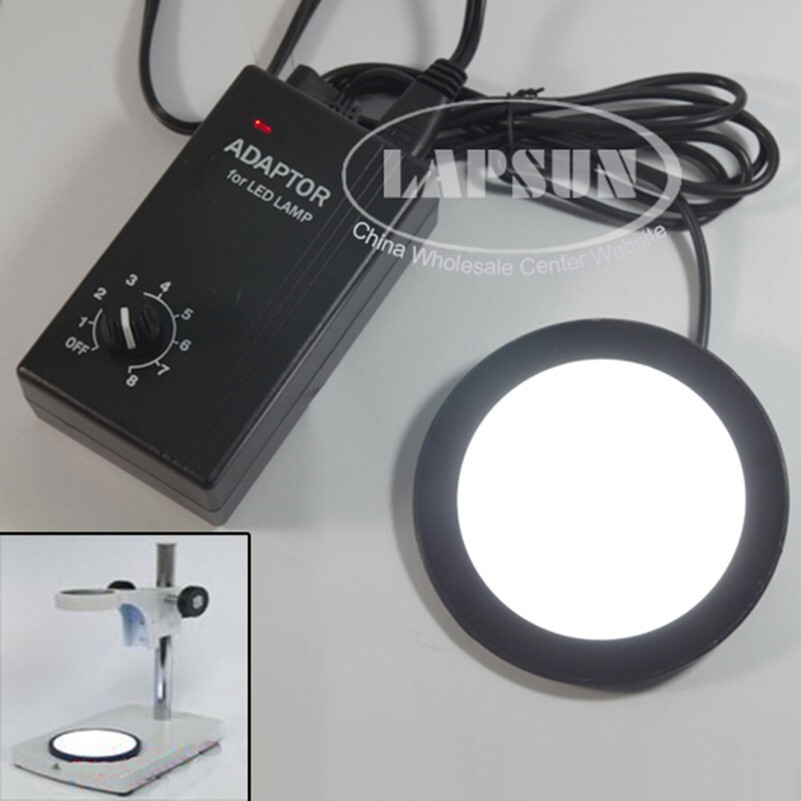 95mm Round Bottom Base Supplementary Stereo Microscope LED Light Lamp Source