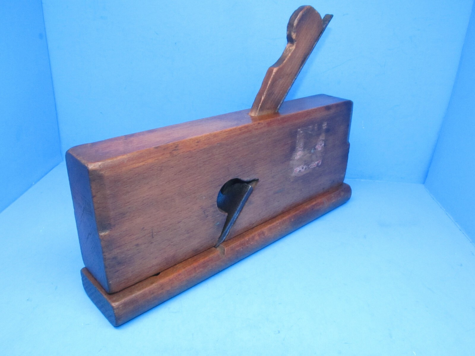 Salmen's moving filletster wood molding plane marked Guaranteed English Beech