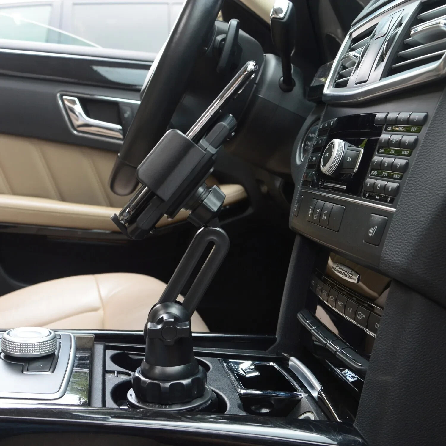 Universal 360° Adjustable Car Mount Cup Stand Cradle Holder For Cell Phone