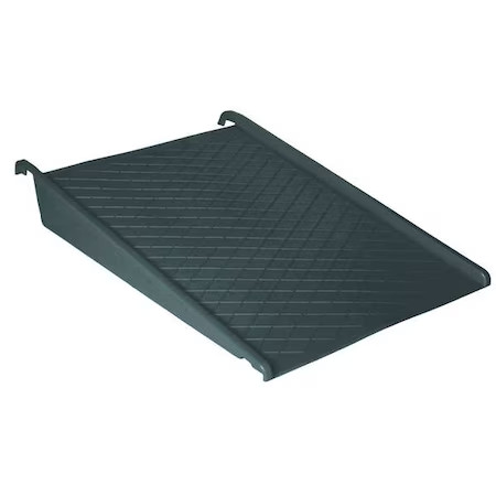 Eagle Mfg 1689B Spill Containment Ramp, W/O Drain, Pe, Blk