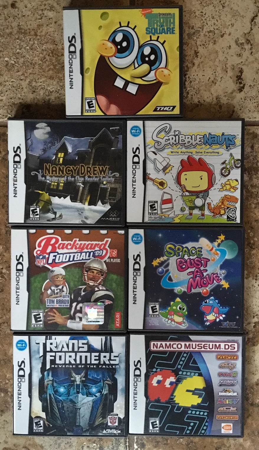 Lot of 7- Nintendo DS Empty Cases Only No Games No Manuals Used