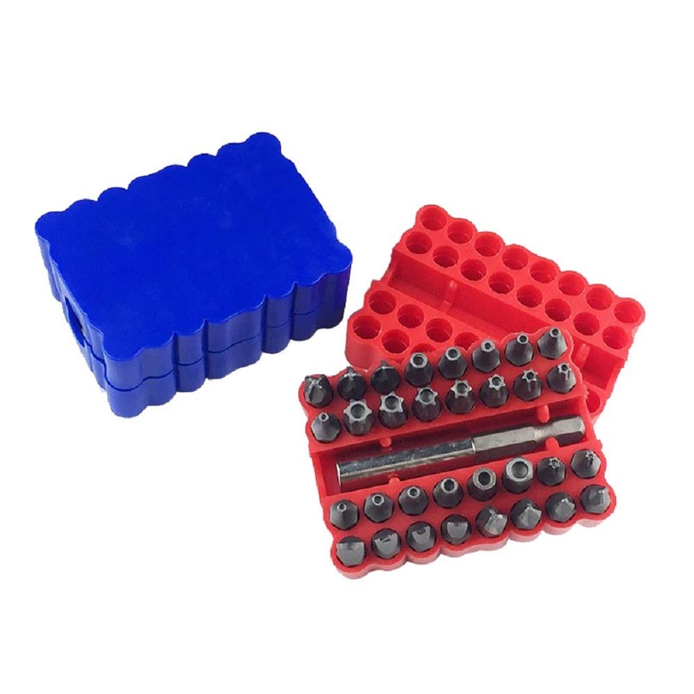 Security Tamper Proof Bit Set 33pcs Torq Torx Hex Star Spanner Tri Wing Elect...