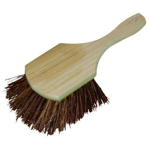 H.B. Smith Palmyra Bristle Pot Brush with Wood Block