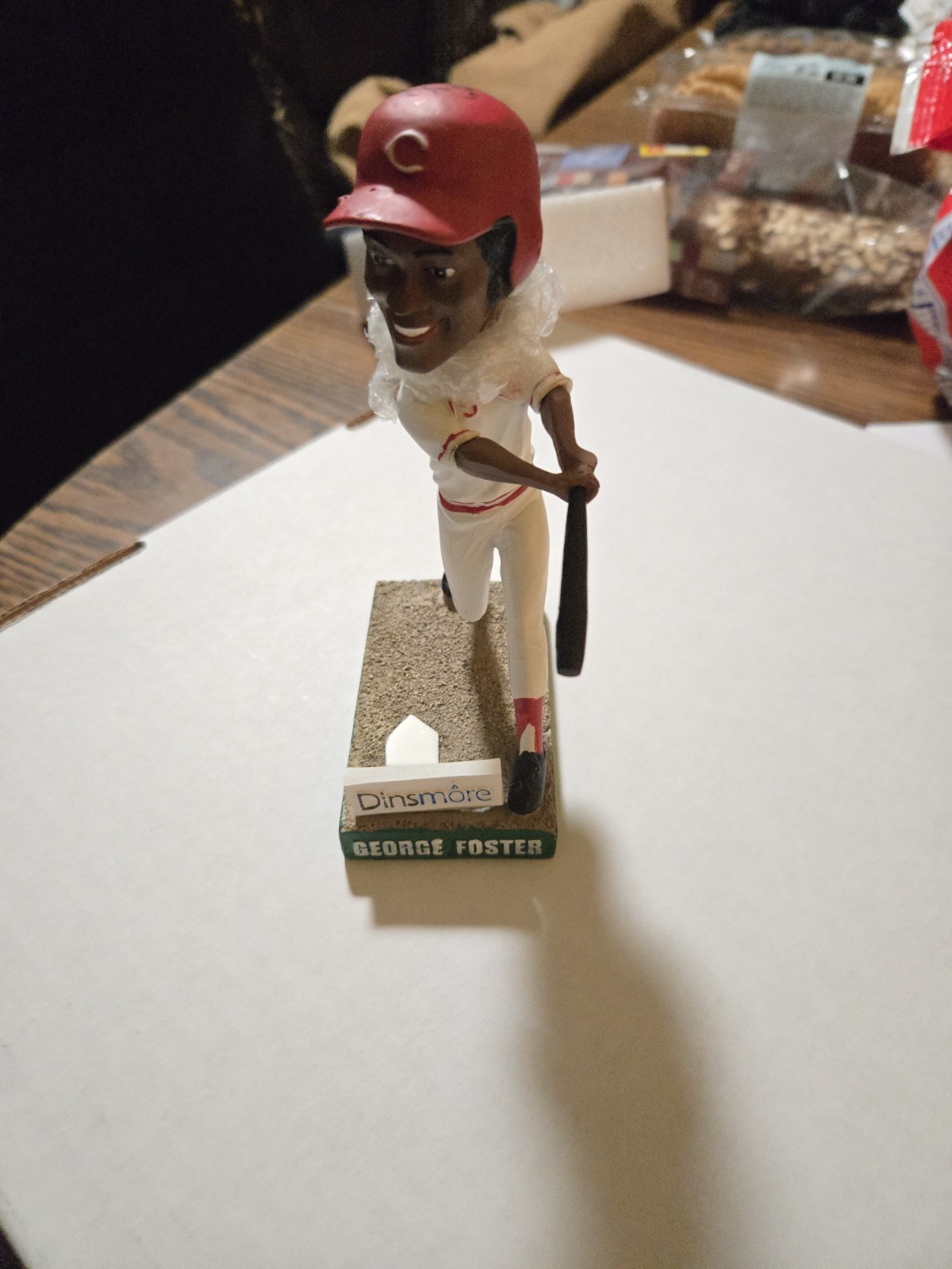 George Foster Autographed 2012 Bobblehead Jsa Cert W/game Ticket