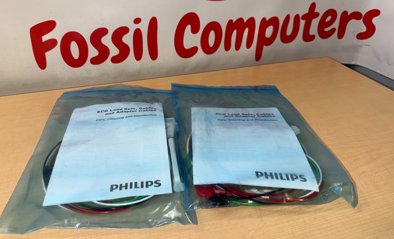 Lot of 2 New PHILIPS REF 989803172051 ECG 5-Lead Grabber, AAMI + SP02, SPU, Tele