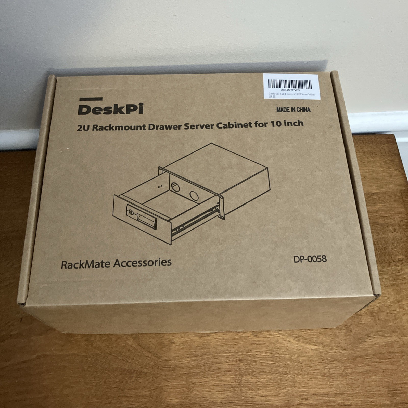10 inch 2U Rackmount Lockable Drawer Server Cabinet DeskPi RackMate T1/T0 GeekPi