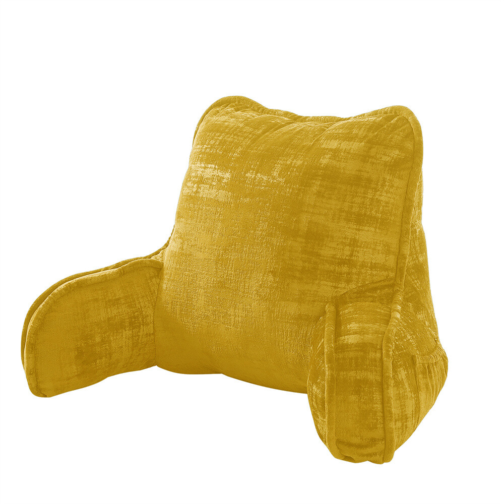 Multi Velvet Backrest Pillow Bed Cushion Support Reading Back Rest Arms Chair
