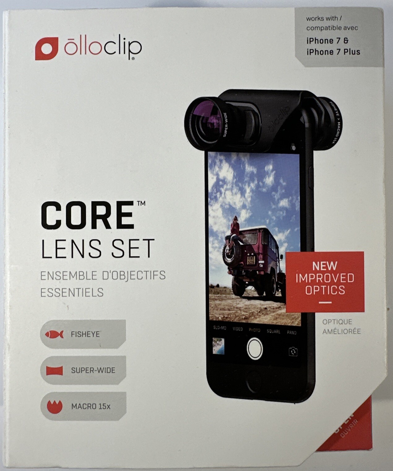 Olloclip Core Lens Kit for iPhone 7/ 7 Plus With Remote Camera Shutter